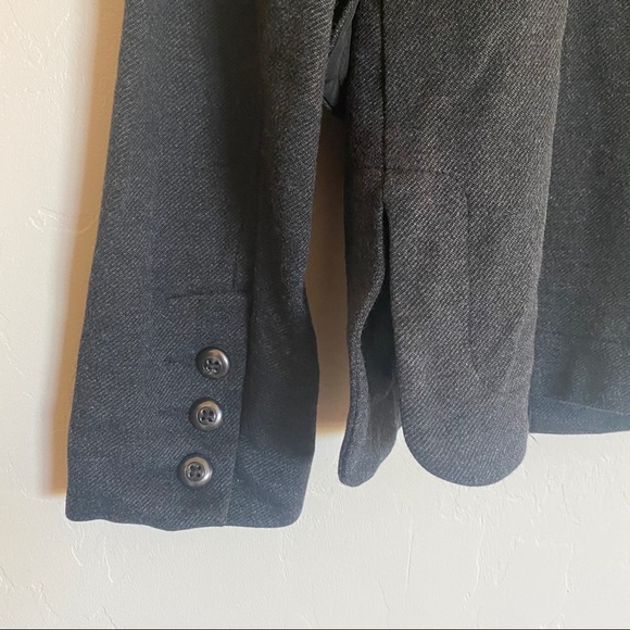 CAbi Gray Crew Blazer Jacket Charcoal Ponte Knit - Picture 7 of 8